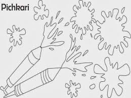 Holi Latest Coloring Drawing Painting Pages Pictures Gif For Kids Holi Drawing Holi Pictures Coloring Pages For Kids