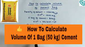 Maybe you would like to learn more about one of these? How To Calculate Volume Of One Bag Of Cement Youtube