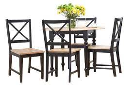 Target Marketing Systems 5 Piece Virginia Dining Set Black Natural Kitchen Dining Sets Dining Room Sets Dinning Room Furniture