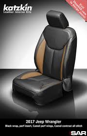 Katzkin Custom Leather Auto Interiors Leather Seat Covers Jeep Wrangler Seats Jeep Wrangler Leather