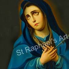 Aangepaste DIGITALE DOWNLOAD Digitaal Olieverfschilderij van de Heilige  Maagd Maria