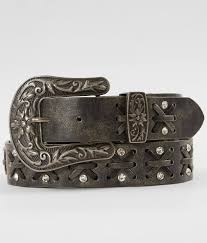 Bke Criss Cross Leather Belt Women S Belts In Metallic Grey Buckle