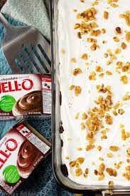 Four Layer Chocolate Pudding Dessert Recipe Chocolate Pudding Desserts Pudding Desserts Chocolate Pudding Recipes