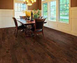 The gorgeous color variations range from dark brown to red to light tan and highlight pronounced grain patterns. Dining Room Flooring Dining Room Carpeting Empire Today