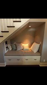 Whilst homing those books and cds that have over spilt their racks, you can also build a cosy seating space that acts as the perfect escapist place for stroppy teenagers, overcharged toddlers or parents in need of wine. Under Stairs Idea Home House Design Home Decor