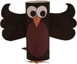 Immediately roll the tube in birdseed or press birdseed against the sides. Crow Toilet Paper Roll Craft