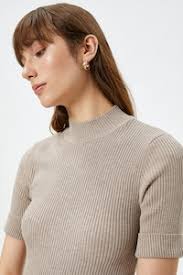 Vero Moda, Pulover crop Gold, Maro deschis, XS