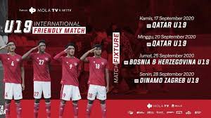Seluruh pertandingan digelar di uea. Jadwal Siaran Langsung Timnas U 19 Indonesia Vs Qatar Peluang Garuda Muda Ulangi Kemenangan Tribun Wow