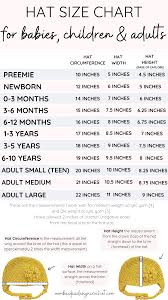 Crochet Hat Size Chart Crochet Hat Sizing Crochet Hat Size Chart Crochet Baby Hat Patterns