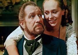 Vincent Price & Hilary Heath Characters: Sir Julian Markham & Elizabeth  Markham (as Hilary Dwyer