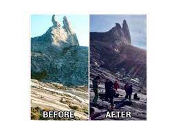 Donkey ears peak (donkey ears peak) peak tunku abdul rahman (tunku abdul rahman peak) mount kinabalu is a symbol of pride to all residents living in sabah. Sabah Quake Donkey S Ear Peak On Mount Kinabalu Destroyed The Star