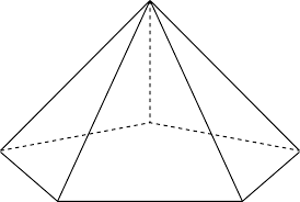 There is a triangular face on each side of the base. Pentagonal Pyramid Clipart Etc
