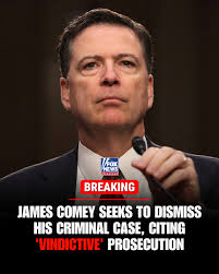 LEGAL FIGHT: Former FBI Director James Comey's lawyers asked a federal  judge to dismiss his criminal case, alleging “vindictive and selective”  prosecution tied to his strained history with President Trump.