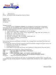 Semoga artikel ini bermanfaat dan. Contoh Surat Penawaran Jasa Transportasi Tours Dan Travel Doc