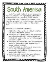 Generally identified by convention rather than any strict criteria, up to seven regions are commonly regarded as continents. Pin By Amber Serath On Social Studies South America Facts Continents Geography For Kids
