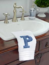 Browse our luxurious selection of monogrammed towels, hand towels, and more. Easy To Make Monogram Bath Towels Hgtv