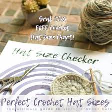 Crochet Hat Sizes The Flat Circle Method Salty Pearl Crochet