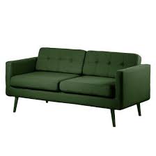 Schmale rückenlehnen und hohe rückenlehnen, sowie ziernähte zeichnen das design aus. Sofa Croom 3 Sitzer Webstoff Grun Home24 3 Sitzer Sofa Stylische Mobel Sofa