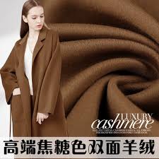 Vải len cashmere hai mặt ngắn và mịn màu caramel Áo khoác len dày mùa thu  và đông phù hợp với vải cashmere - Vải vải tự làm 🆘 Kho Hàng Tàu |