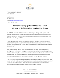 Former Dixie High golf star Mike Jurca named Director of Golf Operations  for City of St. George
