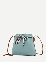 Striped Bow Decor Bag Romwe Trendy Purses Women Handbags Tassel Bag