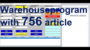 For these reasons, inventory management is important for businesses of any size. 0 Create Warehouse Management Program In Excel Vba With 756 Article Numbers Yourself Youtube