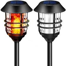 Buy Flickering Flame Solar Lights Solar Outdoor Led Lights Online Amagabeli