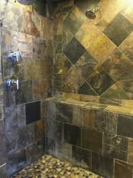 Slate Tile Shower With Images Bathroom Red Red Bathroom Accessories Shower Tile