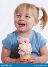 Happy girl with Ice Cream stock photo. Image of snack, girl