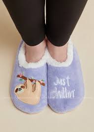 Just Chillin Sloth Snoozies Slippers Products Slippers