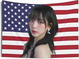 aespa KARINA, Kpop Funny Room Merch, MY Gift Idea, Wall decor for K-pop  fan, USA flag, concert banner, college dorm : Buy Online at Best Price in  KSA