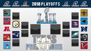 Here is the schedule for the wild card round. 2018 Nfl Playoff Predictions Super Bowl 52 Winner Prediction And Full Playoff Bracket Predictions Youtube