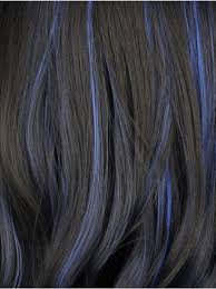 Get your stylist to use the foil method to create highlights. Black Highlights Blue Long Wavy Curly Hair Cosplay Lolita Wig