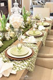 With the wonderful weather we had i spent easter sunbathing in the garden eating salmon ceviche and drinking espresso martinis! Green And White Easter Table Setting Home With Holliday Table Setting Decor Easter Table Settings Table Decorations