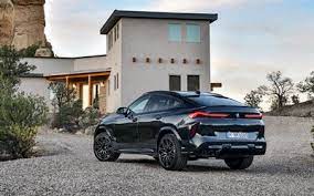 Download Wallpapers 2020 Bmw X6 M Competition 625hp Suv Rear View Exterior New Black X6 2020 German Cars Bmw For Desktop Free Pictures For Desktop Free