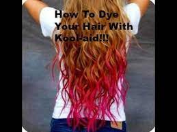 How To Dye Hair With Kool Aid Youtube