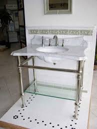 console sink with metal legs ideas on