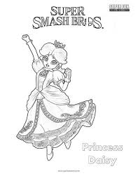 62 super mario bros pictures to print and color. Princess Daisy Super Smash Brothers Coloring Page Super Fun Coloring