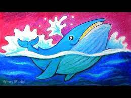 Jika anda bingung ingin membuat apa, pastel bisa jadi satu pilihan menarik untuk anda coba. Let S Draw A Blue Whale With Oil Pastel Whale Coloring Pages Blue Whale Drawing Oil Pastel