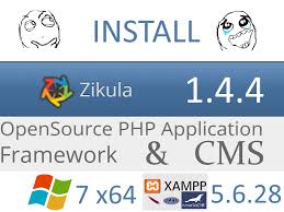 Install Zikula 1 4 4 On Windows 7 X64 Localhost Xampp 5 6 28 Opensource Php Framework And Content Mana Content Management System Content Management Framework