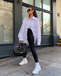 Shirt Tumblr Blue Shirt Oversized Shirt Oversized Denim Jeans Blue Jeans Cropped Jeans Rip Fashion Inspo Outfits Outfits With Leggings Fashion Outfits