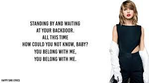 Ho hey, ho hey / i´ve been trying to do it right / i´ve been living a lonely life / i´ve been sleeping here instead / i´ve been sleping in. You Belong With Me Taylor Swift Lyrics Youtube