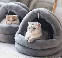 Tempcore Cama para gatos de interior, lavable a máquina, camas para gatos  de interior o perros pequeños, cachorros, gatitos, conejos, parte inferior  ...