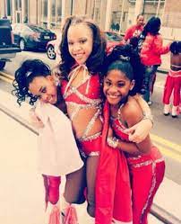 Tamia With The Captain Kayla And Co Captain Destiny Of The Baby Dolls Dancing Dolls Bring It Dancing Dolls Dance Uniforms