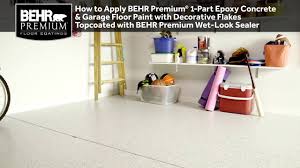 If applying on wood shakes, clean with a product such as behr premium no. How To Apply Behr Premium 1 Part Epoxy Concrete Garage Floor Paint W Decorative Flakes And Sealer Youtube