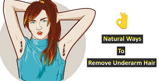 home remes to remove underarm hair