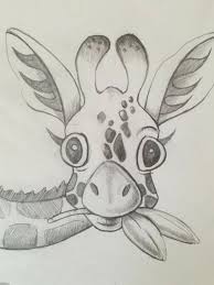 Cool Easy Drawings Baby Giraffe Eating Leaves Black And White Pencil Sketch In 2020 Animal Drawings Sketches Cute Easy Drawings Animal Sketches