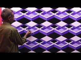 3d wall painting design ideas | your wall interior masking tape painting idea. Optical Illusion 3d Wall Design 3d Wall Painting 3d Wall Decoration Effect Interior Design Youtube 3d Wall Painting Wall Painting Wall Design