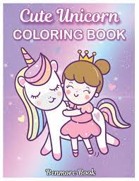 This coloring book is super cute, my daughter loves it and quite frankly, i do too! Cute Unicorn Coloring Book With Fun Easy And Relaxing Makes The Perfect Gift For Everyone Coloring Pages Book Benmore 9781078232548 Amazon Com Books