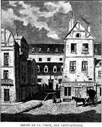 Prison De La Force Vue Depuis La Rue Saint Antoine Paris Prison Vieux Paris